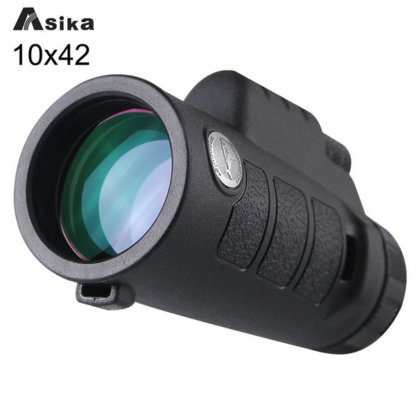 asika green/black telescope monocular 10x42 with bak4 prism waterproof monoculars outdoors for camping hunting goods
asika green/black telescope monocular 10x42 with bak4 prism waterproof monoculars outdoors for camping hunting goods