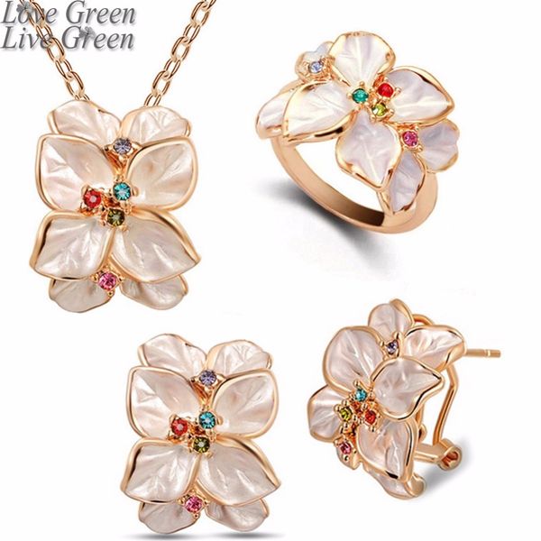2019 season new necklace earrings ring jewelry sets fashion brand bridal gold color austrian crystal leaf pendant 84954, Silver
2019 season new necklace earrings ring jewelry sets fashion brand bridal gold color austrian crystal leaf pendant 84954, Silver