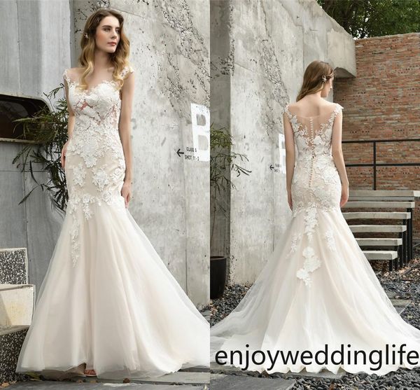 elegant mermaid lace appliqued wedding dresses 2020 ivory beach bohemian plus size bridal gown real pictures cps1469, White
elegant mermaid lace appliqued wedding dresses 2020 ivory beach bohemian plus size bridal gown real pictures cps1469, White