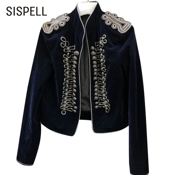 sispell patchwork epaulet rivet female jacket long sleeve stand collar women's jackets large size 2019 england style tide, Black;brown
sispell patchwork epaulet rivet female jacket long sleeve stand collar women's jackets large size 2019 england style tide, Black;brown