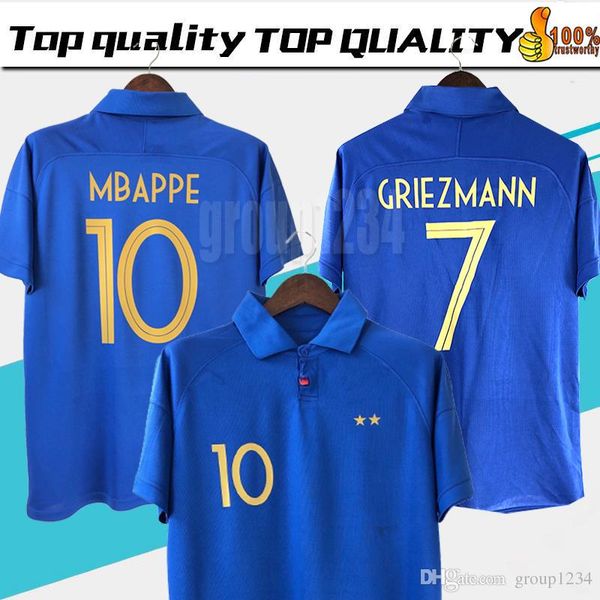 Thailand POGBA MBAPPE soccer jersey 2019 2020 100TH GRIEZMANN KANTE PAVARD football kit jersey 19 20 maillot
Thailand POGBA MBAPPE soccer jersey 2019 2020 100TH GRIEZMANN KANTE PAVARD football kit jersey 19 20 maillot