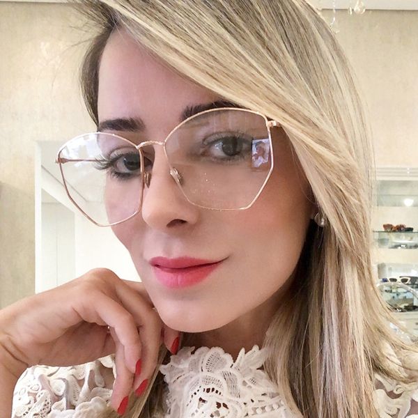 2019 simple retro polygonal glasses frame men women clear lens myopia glasses spectacles sunglasses women adjustable nose pad, Silver
2019 simple retro polygonal glasses frame men women clear lens myopia glasses spectacles sunglasses women adjustable nose pad, Silver