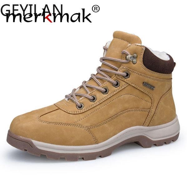 leather men snow boots waterproof winter keep warm lace up men's wool boots comfortable leisure outdoor shoes, Black
leather men snow boots waterproof winter keep warm lace up men's wool boots comfortable leisure outdoor shoes, Black