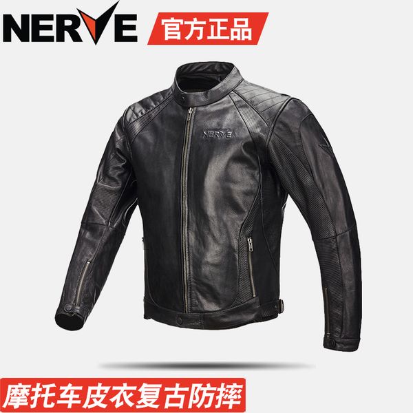 nerve motorcycle leather summer retro jacket men's four seasons windproof anti-fall racing riding leather, Black;blue
nerve motorcycle leather summer retro jacket men's four seasons windproof anti-fall racing riding leather, Black;blue