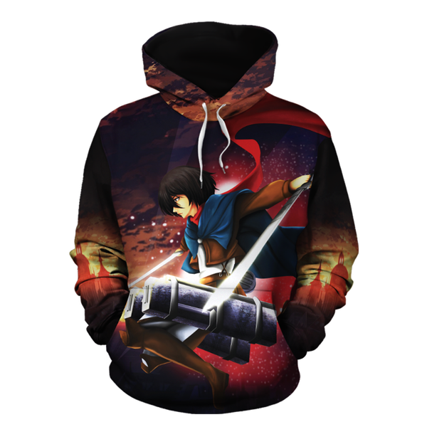new cool mikasa ackerman inspired attack on titan anime high-quality 3d sublimation print pullover hoodie cosplay, Black
new cool mikasa ackerman inspired attack on titan anime high-quality 3d sublimation print pullover hoodie cosplay, Black