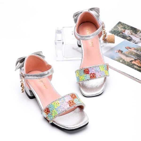 princess summer kids leather shoes for girls flower casual glitter children high heel performance danceshoes knot sandals, Black;red 
princess summer kids leather shoes for girls flower casual glitter children high heel performance danceshoes knot sandals, Black;red