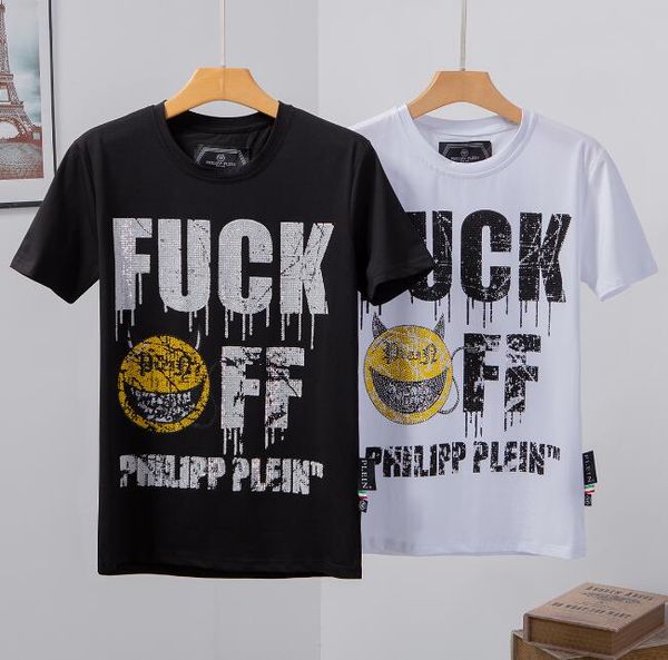 luxury men's wear designer t-shirts designer casual short-sleeved fashion skull print men's and women's hip hop t-shirts, White;black 
luxury men's wear designer t-shirts designer casual short-sleeved fashion skull print men's and women's hip hop t-shirts, White;black