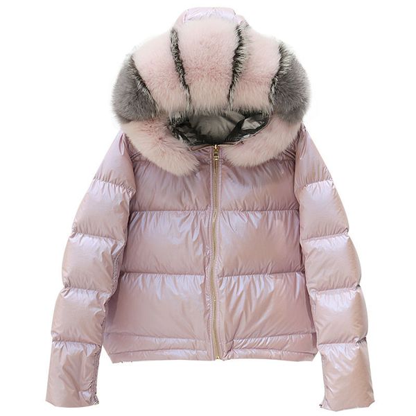 winter jacket women real fur collar silver golden duck down coat double sided hooded parkas waterproof zipper outerwear fp2006, Black
winter jacket women real fur collar silver golden duck down coat double sided hooded parkas waterproof zipper outerwear fp2006, Black