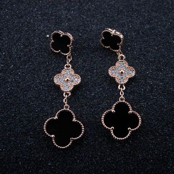 diamond clover earring for women long earrings mother of pearl wedding engagement lucky jewelry, Golden
diamond clover earring for women long earrings mother of pearl wedding engagement lucky jewelry, Golden