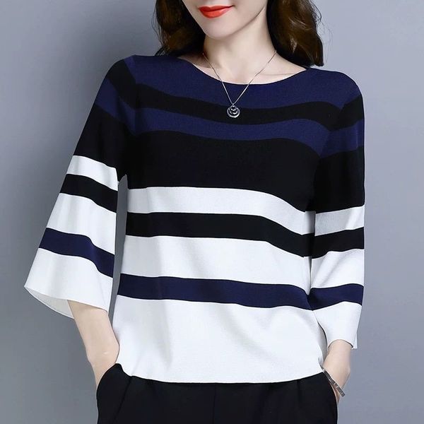 ice silk knitted base shirt women's jacket short jacket 2020 long sleeve t-shirt loose thin striped short top, White
ice silk knitted base shirt women's jacket short jacket 2020 long sleeve t-shirt loose thin striped short top, White