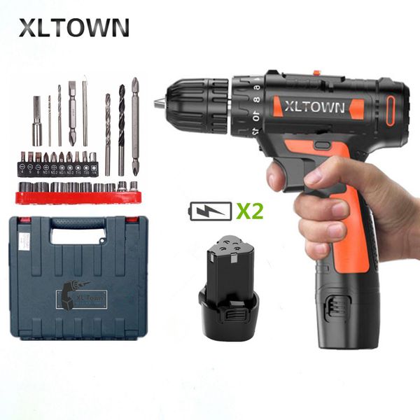 xltown 12v cordless electric screwdriver with 2 battery lithium battery rechargeable household multifunction mini electric drill
xltown 12v cordless electric screwdriver with 2 battery lithium battery rechargeable household multifunction mini electric drill