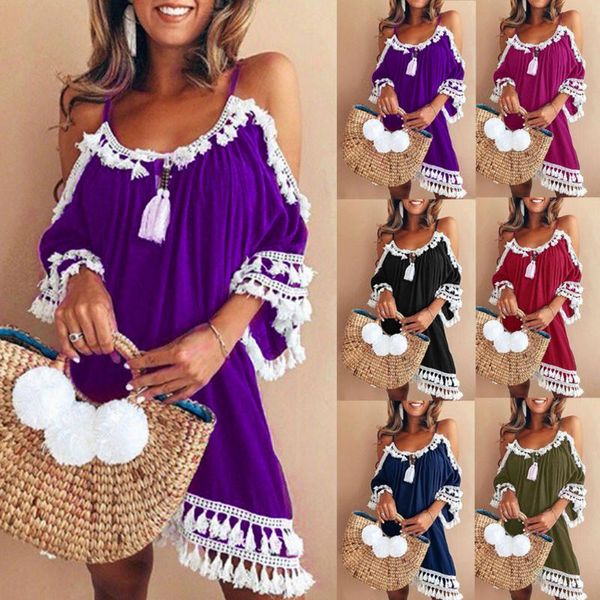 2020 fashion women off shoulder dress tassel short cocktail party beach dresses sundress vestidos playa robe de
2020 fashion women off shoulder dress tassel short cocktail party beach dresses sundress vestidos playa robe de