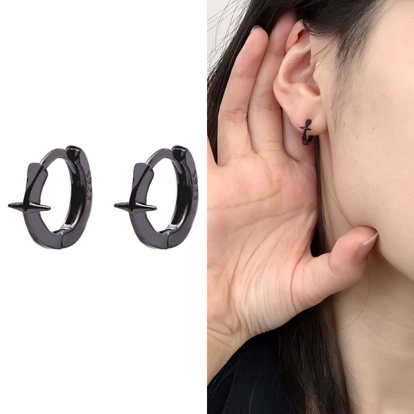 925 sterling silver cross cute hoops earring black silver metal round circle women earring student girl small korean style women, Golden;silver
925 sterling silver cross cute hoops earring black silver metal round circle women earring student girl small korean style women, Golden;silver