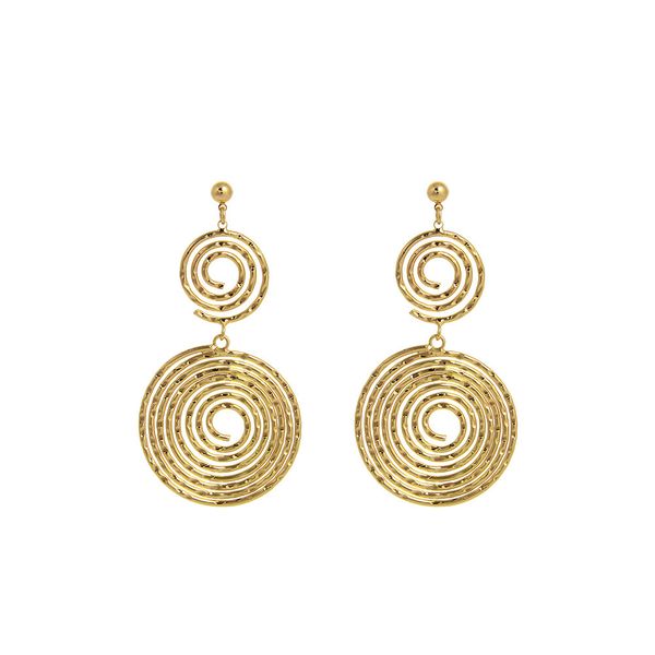 korean punk simple round circle drop earrings metal wire spiral earrings metal maze exaggerated party jewelry, Silver
korean punk simple round circle drop earrings metal wire spiral earrings metal maze exaggerated party jewelry, Silver