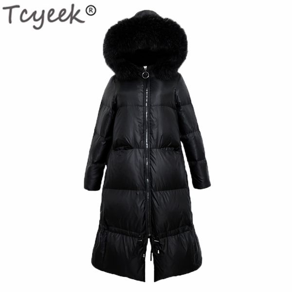 tcyeek winter down coat women jacket real raccoon fur hooded clothes 2019 korean 90% duck down jacket long warm coat hiver 01201, Black
tcyeek winter down coat women jacket real raccoon fur hooded clothes 2019 korean 90% duck down jacket long warm coat hiver 01201, Black