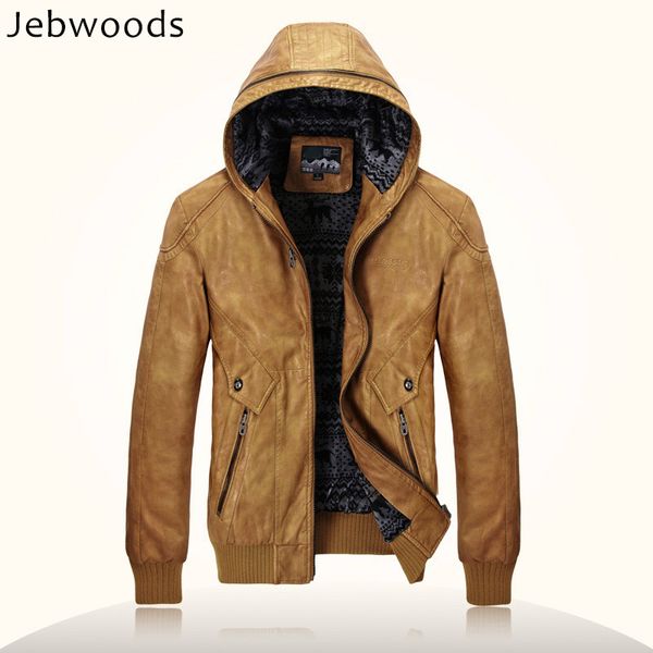 brand motorcycle leather jacket men hooded pu leather jackets mens coats fleece thick warm suede parka windbreaker men, Black
brand motorcycle leather jacket men hooded pu leather jackets mens coats fleece thick warm suede parka windbreaker men, Black