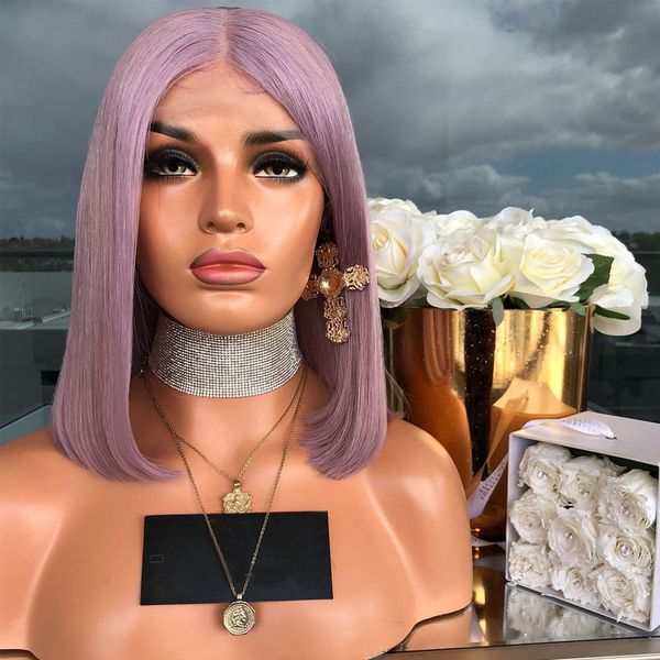 180density purple hair short bob full lace wigs for women glueless 613 blonde transparent 13x6 lace front wigs bleached knots, Black;brown
180density purple hair short bob full lace wigs for women glueless 613 blonde transparent 13x6 lace front wigs bleached knots, Black;brown