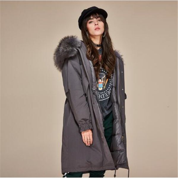 new fashion 2019 winter women's 90% white duck down jacket oversize long down coat large real raccoon fur hooded parka, Black
new fashion 2019 winter women's 90% white duck down jacket oversize long down coat large real raccoon fur hooded parka, Black