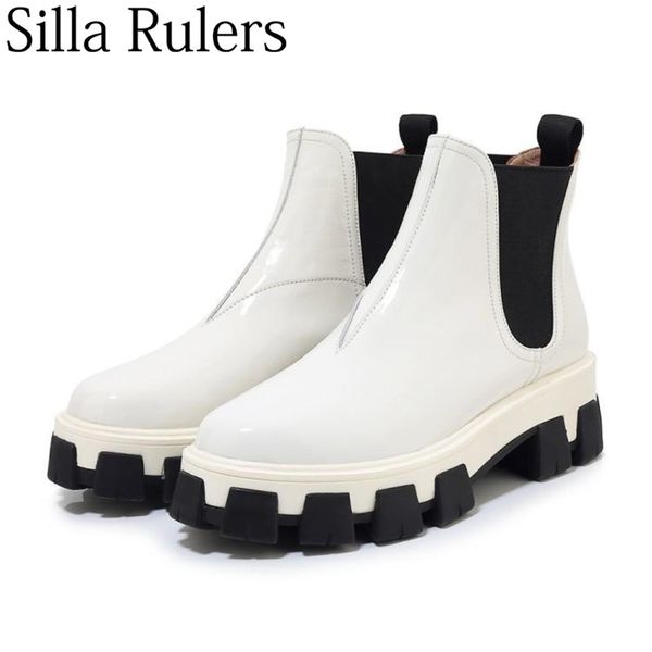 2019 runway thick bottom ankle boots woman round toe slip on boots woman flat heel roman zapatos de mujer, Black
2019 runway thick bottom ankle boots woman round toe slip on boots woman flat heel roman zapatos de mujer, Black