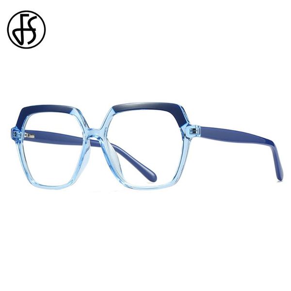 fs brand tr90 blue light blocking glasses women men daily decoration computer goggles clear resin lens anti blue light eyewear, White;black
fs brand tr90 blue light blocking glasses women men daily decoration computer goggles clear resin lens anti blue light eyewear, White;black