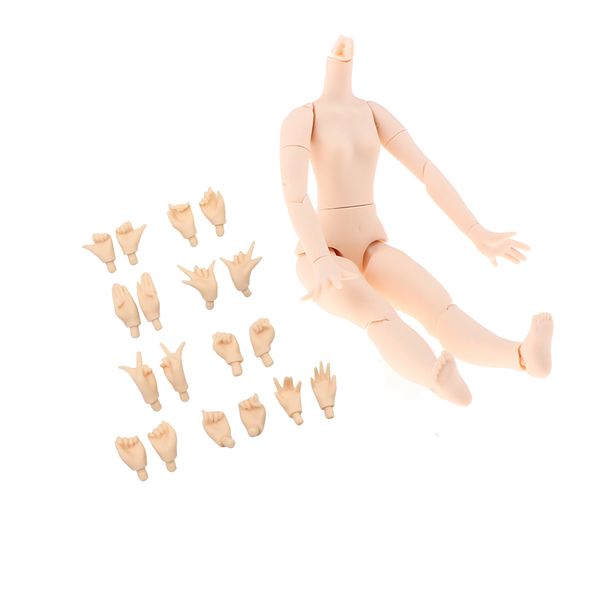 1/6 girl doll 19 joints nude and 9 pairs hands diy making custom for blythe white skin
1/6 girl doll 19 joints nude and 9 pairs hands diy making custom for blythe white skin