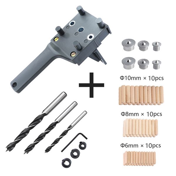 woodworking straight hole puncher set 6 / 8 / 10 mm drill, hand-held plank connection, drilling positioner woodworking tool
woodworking straight hole puncher set 6 / 8 / 10 mm drill, hand-held plank connection, drilling positioner woodworking tool