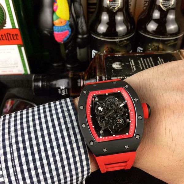 new arrival men mechanical watches luxury designer men's automatic sports watch tonneau skeleton rubber strap male clock relogio mascul, Slivery;brown
new arrival men mechanical watches luxury designer men's automatic sports watch tonneau skeleton rubber strap male clock relogio mascul, Slivery;brown