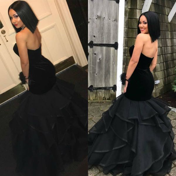 2019 black velvet prom dresses sweetheart neckline tiered skirts plus size evening gowns formal occasion dresses cheap
2019 black velvet prom dresses sweetheart neckline tiered skirts plus size evening gowns formal occasion dresses cheap