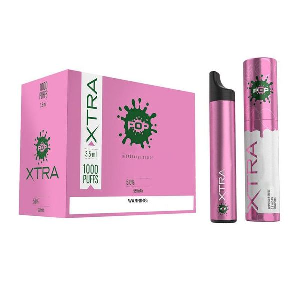POP Xtra Одноразовые Vape 3,5 мл Устройства Бобы картриджи Предварительно заполненные 1000 пуфов Электронной сигареты
POP Xtra Одноразовые Vape 3,5 мл Устройства Бобы картриджи Предварительно заполненные 1000 пуфов Электронной сигареты