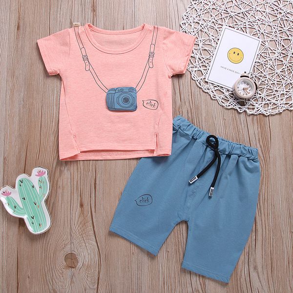 kids' wear boy girls high-quality two-piece cotton fashion loose sweatshirt t-shirt + shorts 2020 1-4 age baby clothing, White
kids' wear boy girls high-quality two-piece cotton fashion loose sweatshirt t-shirt + shorts 2020 1-4 age baby clothing, White