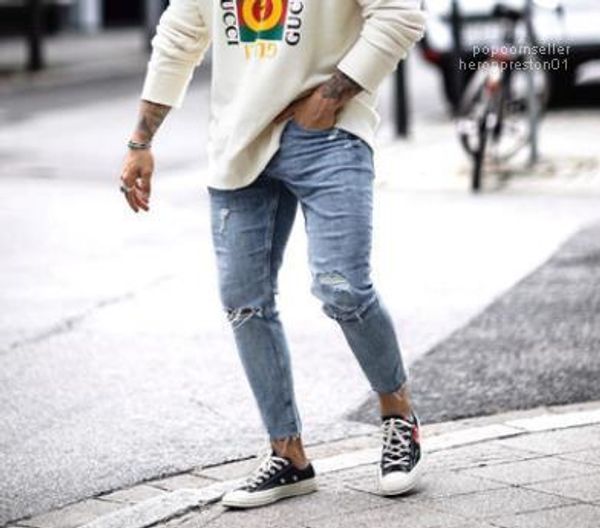 summer 19ss jeans spring new nineth length denim blue slim fit trousers pants mens
summer 19ss jeans spring new nineth length denim blue slim fit trousers pants mens