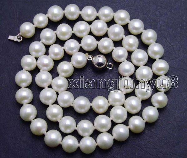 fine pearls jewelry immaculate 7-8mm round natural white pearl necklace 17-19inches 14k white gold clasp, Silver
fine pearls jewelry immaculate 7-8mm round natural white pearl necklace 17-19inches 14k white gold clasp, Silver