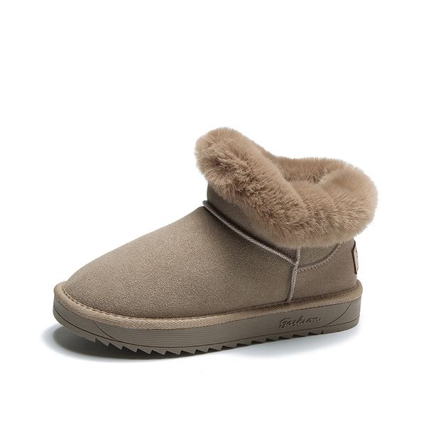 2019 winter new fashion plus velvet thick bottom one pedal snow boots female short tube low help wild cotton shoes women's boots, Black
2019 winter new fashion plus velvet thick bottom one pedal snow boots female short tube low help wild cotton shoes women's boots, Black