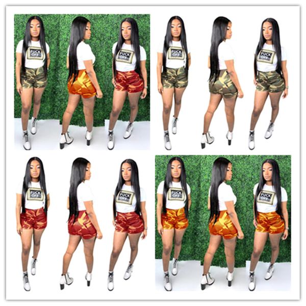 ladies summer camouflage color shorts 2 pieces set women tracksuit letters print t-shirt+shorts suit outfits sportswear s-3xl new d52811, White
ladies summer camouflage color shorts 2 pieces set women tracksuit letters print t-shirt+shorts suit outfits sportswear s-3xl new d52811, White