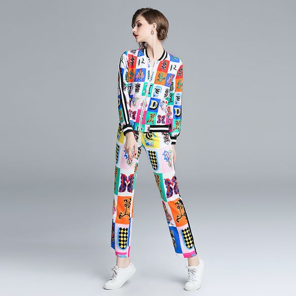 trousers fashion summer woman new wide leg pants pantalon plus round neck letter printing female large size two-piece suit, White
trousers fashion summer woman new wide leg pants pantalon plus round neck letter printing female large size two-piece suit, White