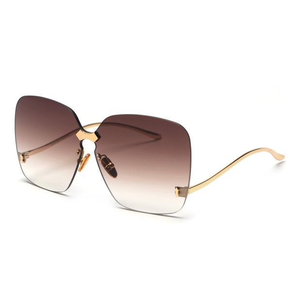 hbk oversized rimless sunglasses women gradient lens uv400 blue pink vintage flat trendy fashion new, White;black
hbk oversized rimless sunglasses women gradient lens uv400 blue pink vintage flat trendy fashion new, White;black