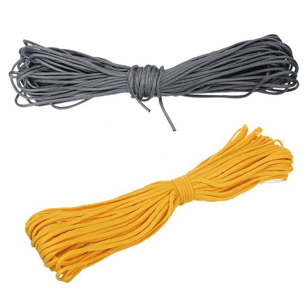 2 pcs 100ft 7 strand 550 survival bushcraft paracord parachute cord lanyard type iii - grey & yellow
2 pcs 100ft 7 strand 550 survival bushcraft paracord parachute cord lanyard type iii - grey & yellow
