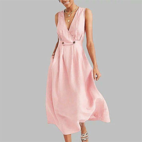 elegant women ladies summer boho dress evening party beach dresses sundress loose sleeveless v neck fashion holiday dress, Black;red
elegant women ladies summer boho dress evening party beach dresses sundress loose sleeveless v neck fashion holiday dress, Black;red