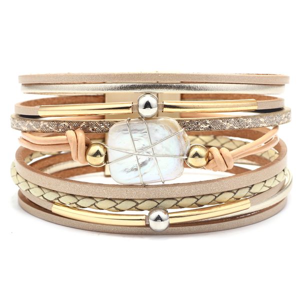 wrap leather bangle charm winter leather bracelet women jewelry idear gifts for mom, sisters and friends, Golden;silver
wrap leather bangle charm winter leather bracelet women jewelry idear gifts for mom, sisters and friends, Golden;silver