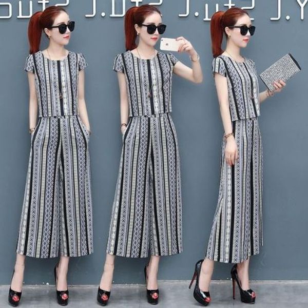 striped women two piece outfits summer wide leg pants casual pants set women 2 piece set and pants women's summer suit, White
striped women two piece outfits summer wide leg pants casual pants set women 2 piece set and pants women's summer suit, White