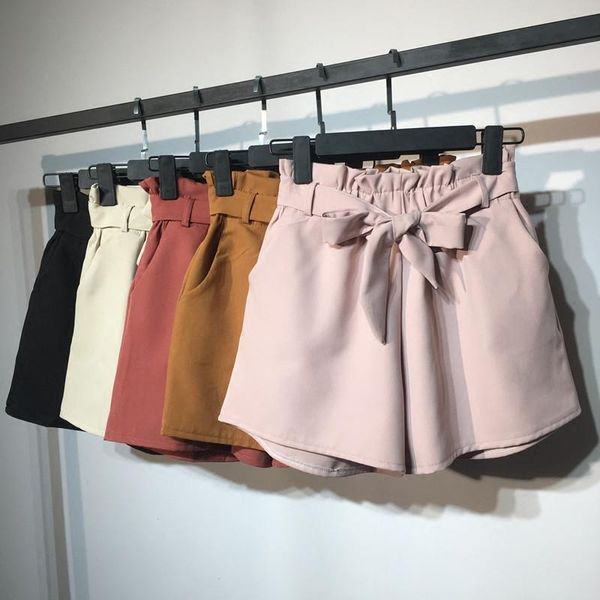 women's shorts elastic high waist women summer plus size beach wide leg pink elegant ladies loose short femme trousers, White;black
women's shorts elastic high waist women summer plus size beach wide leg pink elegant ladies loose short femme trousers, White;black