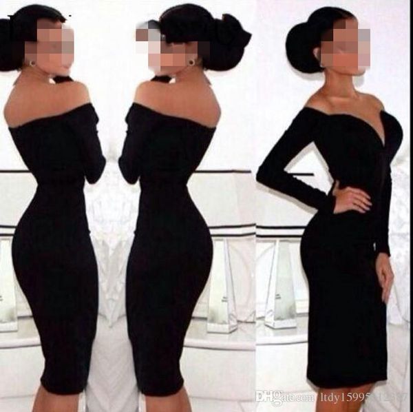 black long sleeves short cocktail dresses 2019 off shoulder little black dresses saudi arabic prom party gowns vestidos de curtos 1229
black long sleeves short cocktail dresses 2019 off shoulder little black dresses saudi arabic prom party gowns vestidos de curtos 1229