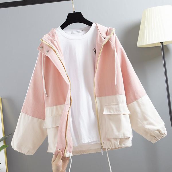 2020 women female autumn new korea ins harajuku patchwork bf vintage fashion loose hooded long-sleeved casual jacket s134, Black;brown
2020 women female autumn new korea ins harajuku patchwork bf vintage fashion loose hooded long-sleeved casual jacket s134, Black;brown