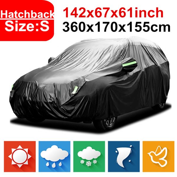 142 inch 360cm 420d rain proof waterproof car covers hatchback protector sun uv snow dust d40
142 inch 360cm 420d rain proof waterproof car covers hatchback protector sun uv snow dust d40