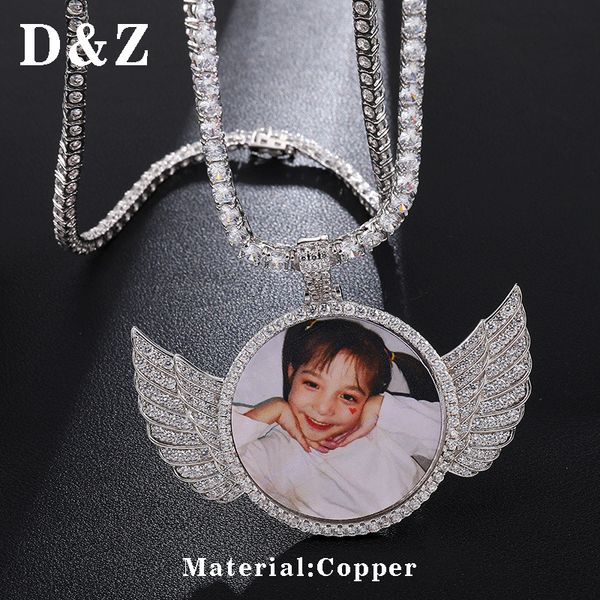 d&z hip hop custom made p with bling iced out cz wings necklaces for men women personality love gift, Silver
d&z hip hop custom made p with bling iced out cz wings necklaces for men women personality love gift, Silver