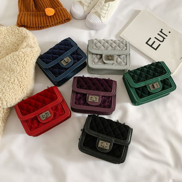 fashion kids handbags korean girls mini princess purses one-shoulder messenger velvet checkered bags children coins bags, White
fashion kids handbags korean girls mini princess purses one-shoulder messenger velvet checkered bags children coins bags, White