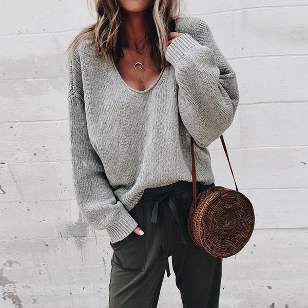 sailing lu sweater women v-neck sweater ladies sueter mujer invierno 2019 new solid daily casual pull femme wzm1491, White;black
sailing lu sweater women v-neck sweater ladies sueter mujer invierno 2019 new solid daily casual pull femme wzm1491, White;black