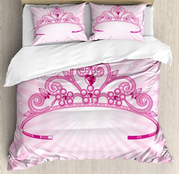 kids duvet cover set size beautiful pink fairy princess costume print crown with diamond image art 4 piece bedding set
kids duvet cover set size beautiful pink fairy princess costume print crown with diamond image art 4 piece bedding set