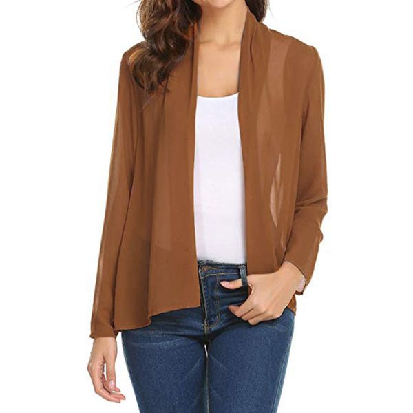 plus size women's jacket coat 2019 women's short open cardigan long sleeve jackets coats chiffon sheer cover up #718, Black;brown
plus size women's jacket coat 2019 women's short open cardigan long sleeve jackets coats chiffon sheer cover up #718, Black;brown