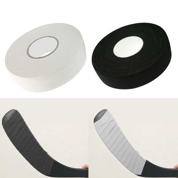 2 Roll Adhesive Ice Hockey Tape Cotton Cloth Stick Handle Grip Wrap Wrapper